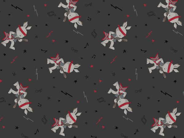 Baumwoll Jersey Kombi Rockerhase Anthrazit by emmapünktchen